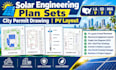solar engineering plan sets city permit drawing pv layout usa la, sd, mia