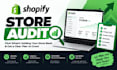 do a shopify store audit and cro optimization to boost sales