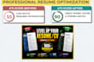 create a professional  modern CV and resume design