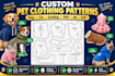 create printable dog and cat sewing patterns with instructions