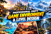 design your unity game environments, unity game levels, unity game, level design