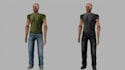 create rig retro ps1 psx ps2 low poly 3d character and anime low poly character