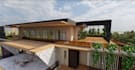 visualize 3d modern terraced villa,home elevation,high resolution balcony render