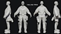 design aaa character with custom outfits, uv map and texture, 3d weapon, blender