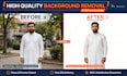 do professional photo background remove and HD photo editing