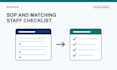 turn your process notes into a clear sop and staff checklist