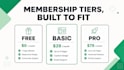 build a custom membership website with secure login and subscription bill