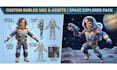 create stylized 3d cartoon character models for games, animation and 3d printing