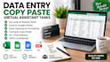 data entry, copy paste and virtual assistant task