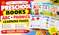 create preschool books, abc, phonics, school lessons and learning pages