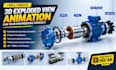 create 3d exploded view animation for your engineering product