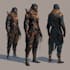 create a unique futuristic character design for games and projects
