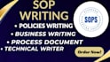write professional sops and process documentation