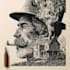 draw high quality linocut illustration
