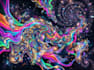 do amazing psychedelic and trippy illustration