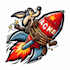 design high quality rocket logo with unlimited revision