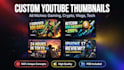 design eye catching youtube thumbnails