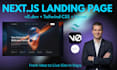 create a responsive ui ux nextjs landing page with v0 dev and tailwind