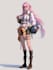 create anime character an illustration