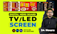 design modern restaurant menu and digital menu board