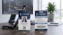 design professional id cards, employee badge