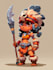 draw 2d game character illustration