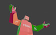 animate your game or projects 3d humanoid rig in blender
