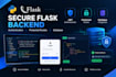 build a python flask rest API and backend