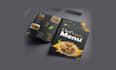 create editable restaurant menu, food menu  logo digital menu board
