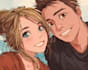 draw a anime couple character art anime