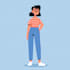 create a flat vector illustration in any style