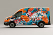 vehicle wrap design, car wrap design, van wrap design