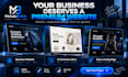 design and develop a modern responsive business website