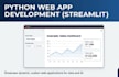 do python web app development and model testing