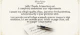 do professional handwriting, cursive writing
