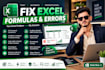 fix excel formulas and errors