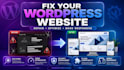 develop responsive wordpress website bugfix installation theme plugin fix error