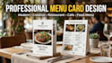 make a menu card deisgn