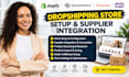setup squarespace dropshipping store supplier integration ecommerce product