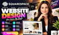 design modern squarespace website redesign coaching website mobile course setup