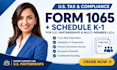prepare form 1065 partnership returns with schedule k1 for US llc owners