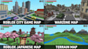 do roblox city game map, warzone map, roblox  japanese map, terrain map game map