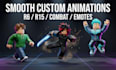 create professional roblox character animations for r6 and r15 rigs