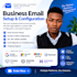set up google workspace, microsoft 365, zoho business email