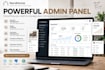 a custom ecommerce website with admin panel