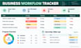 create an excel business tracker or management system
