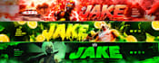 design a professional gaming banner for youtube twitch or social media
