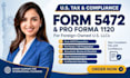 file forms 5472 and pro forma 1120 for foreign owned US llc compliance