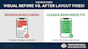 fix HTML CSS and responsive web bugs