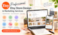 do etsy store design social media ads etsy store setup etsy store ads, mockups